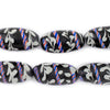 Black Lewis & Clark Beads (24x12mm)