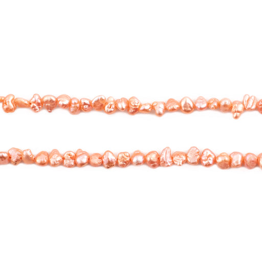 Coral Nugget Vintage Japanese Pearl Beads (4mm)
