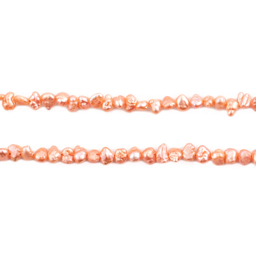 Coral Nugget Vintage Japanese Pearl Beads (4mm) - The Bead Chest