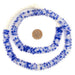 Cobalt Blue Mist Rondelle Recycled Glass Beads - The Bead Chest