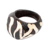 Zebra Batik Bone Ring