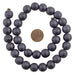 Flint Grey Natural Wood Beads (12mm) - The Bead Chest