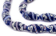 Indigo Blue Lewis & Clark Beads (24x12mm) - The Bead Chest