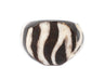 Zebra Batik Bone Ring - The Bead Chest