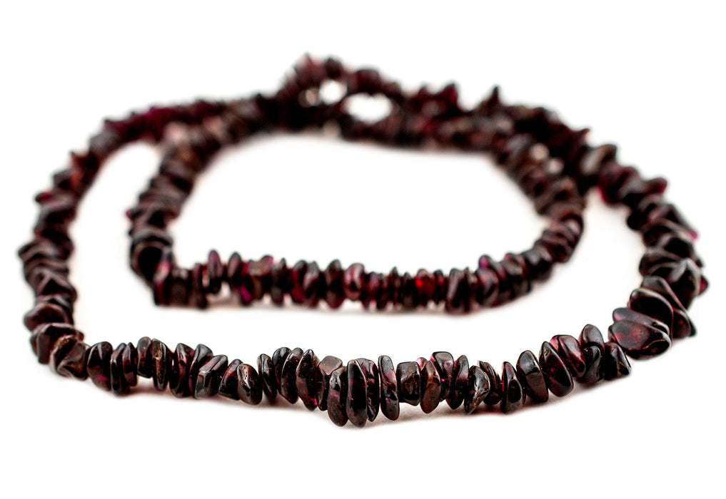 Red Garnet Chip Beads (4-7mm) - The Bead Chest