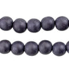 Flint Grey Natural Wood Beads (12mm)