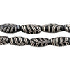 Black Java Glass Feather Beads (8mm)