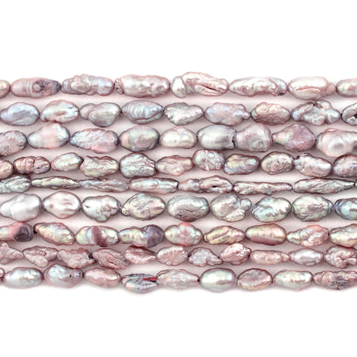 Lavender Grey Vintage Japanese Rice Pearl Beads (5mm) - The Bead Chest