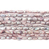 Lavender Grey Vintage Japanese Rice Pearl Beads (5mm)
