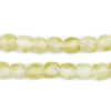Light Olive Swirl Recycled Glass Beads (9mm)