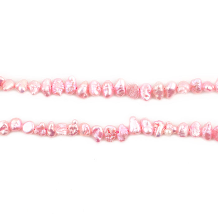 Baby Pink Nugget Vintage Japanese Pearl Beads (6mm) - The Bead Chest