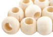 Natural Wood Macrame Beads (18mm, Set of 100) - The Bead Chest