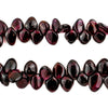 Red Garnet Spade Beads (8mm)