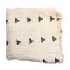 White Bogolan Mali Mud Cloth (Arrow Design)