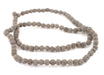 Light Grey Round Lava Beads (8mm) - The Bead Chest