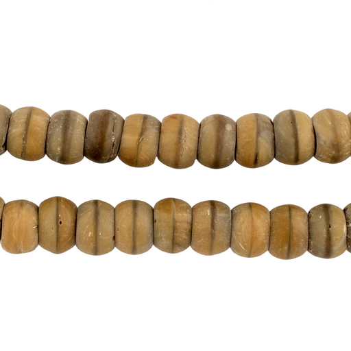 Caramel Brown Padre Beads (9mm) - The Bead Chest