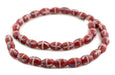 Red Mini Java French Cross Beads - The Bead Chest