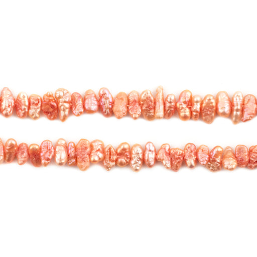 Coral Nugget Vintage Japanese Pearl Beads (6mm) - The Bead Chest