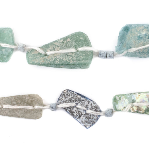 Flat Medley Roman Glass Beads - The Bead Chest