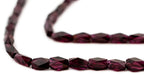 Faceted Rectangle Garnet Beads (6x4mm) - The Bead Chest