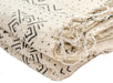 White Bogolan Mali Mud Cloth (Dotted Bullseye Design) - The Bead Chest