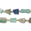 Rectangular Shape Medley Roman Glass Beads