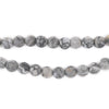 Matte Grey Picasso Jasper Beads (6mm)