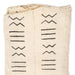 White Bogolan Mali Mud Cloth (Massigui Design) - The Bead Chest