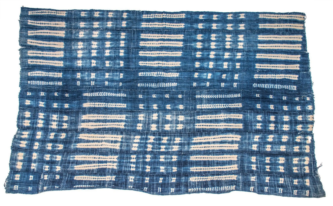 Light Blue West African Indigo Cloth - The Bead Chest