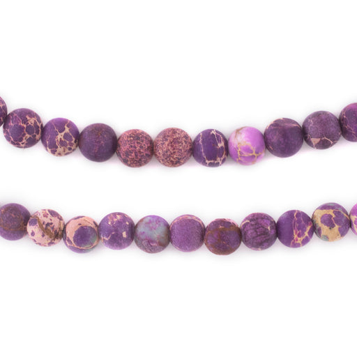 Matte Purple Sea Sediment Jasper Beads (6mm) - The Bead Chest