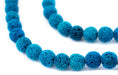 Turquoise Blue Volcanic Lava Beads (10mm) - The Bead Chest