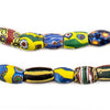 Oval Antique Venetian African Millefiori Trade Beads #15794
