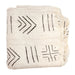 White Bogolan Mali Mud Cloth (Koumantou Design) - The Bead Chest
