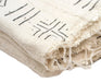 White Bogolan Mali Mud Cloth (Koumantou Design) - The Bead Chest