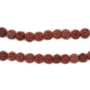 Cinnamon Brown Volcanic Lava Beads (6mm)
