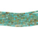 Green Aqua Cylindrical Heishi Turquoise Beads (3x2mm) - The Bead Chest