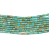 Green Aqua Cylindrical Heishi Turquoise Beads (3x2mm)