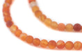 Matte Round Carnelian Beads (6mm) - The Bead Chest