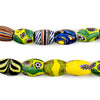 Oval Antique Venetian African Millefiori Trade Beads #15801