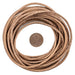 2.5mm Natural Distressed Round Leather Cord (15ft) - The Bead Chest