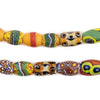 Oval Antique Venetian African Millefiori Trade Beads #15804