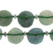 Green Aqua Circular Disk Roman Glass Beads (15-30mm) - The Bead Chest