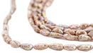 Peach Vintage Japanese Rice Pearl Beads (5mm) - The Bead Chest