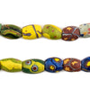 Oval Antique Venetian African Millefiori Trade Beads #15808