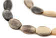 Oval Grey Kenyan Horn Beads (24x18mm) - The Bead Chest