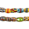 Oval Antique Venetian African Millefiori Trade Beads #15810
