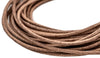 2.0mm Natural Distressed Round Leather Cord (15ft)