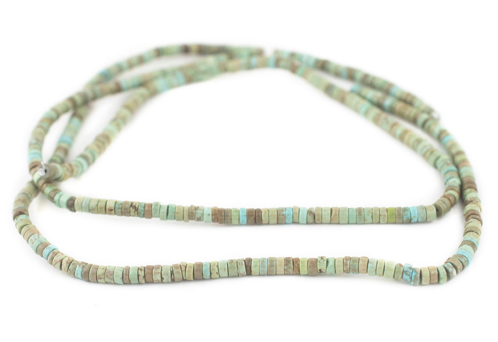 Turquoise-Style Disk Stone Beads (4mm) - The Bead Chest
