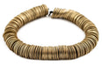 Brass Flat Disk Heishi Beads (12mm) - The Bead Chest