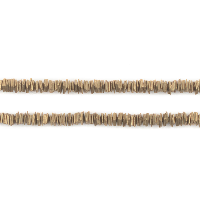 Brass Square Disk Heishi Beads (3mm) - The Bead Chest